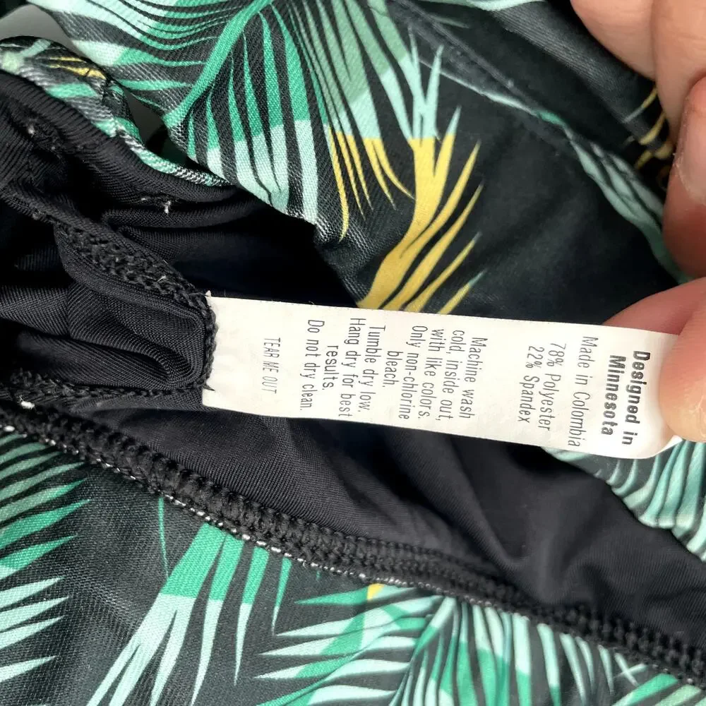 Alchemy | Tropical Leaf Print Sports Bra // S - Picture 6 of 7
